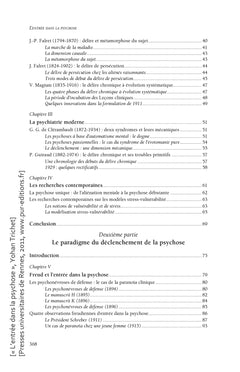 L'Entrée dans la psychose