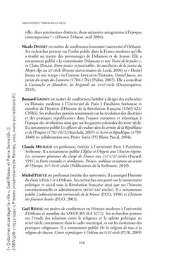 Ordonner et partager la ville