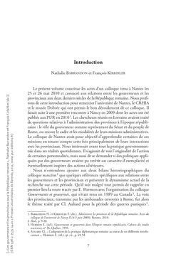 Les gouverneurs et les provinciaux sous la République romaine