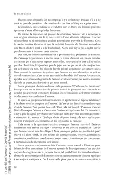 Le réel de l'amour