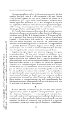 ECRIRE SOUS L OCCUPATION