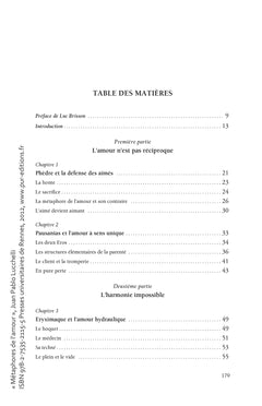 Métaphores de l'amour