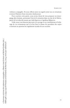 Femmes victimes de violences conjugales