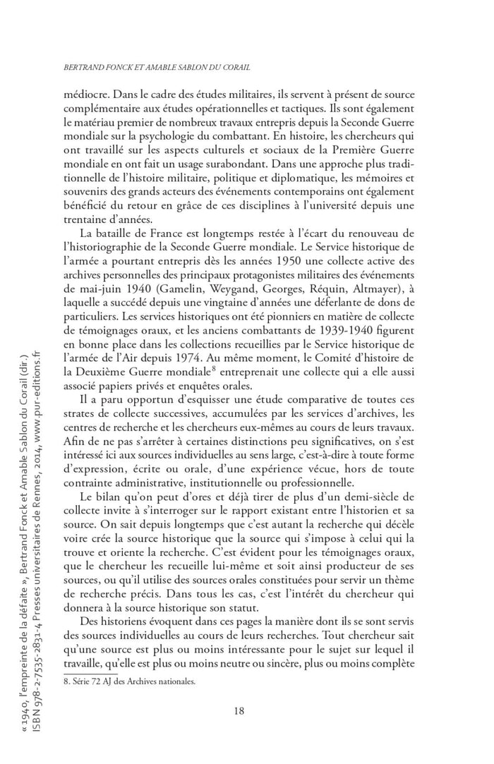 1940 : l'empreinte de la défaite