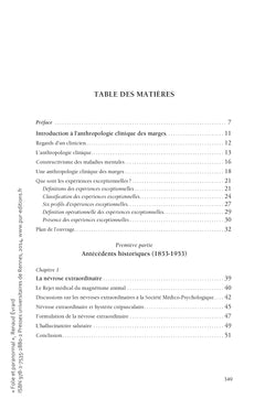 Folie et paranormal: Vers une clinique des expériences exceptionnelles