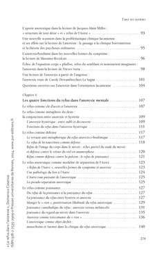 Le refus dans l'anorexie