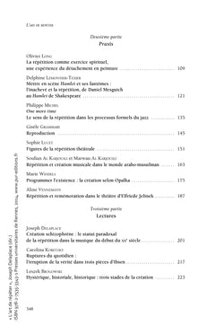 L'art de répéter