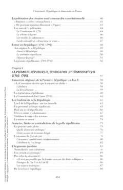 Citoyenneté, République et démocratie en France