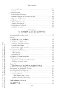 Civilisation et culture dans l'Europe des Lumières