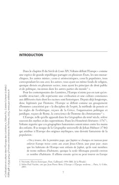 Civilisation et culture dans l'Europe des Lumières