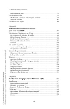 Le gouvernement des évêques