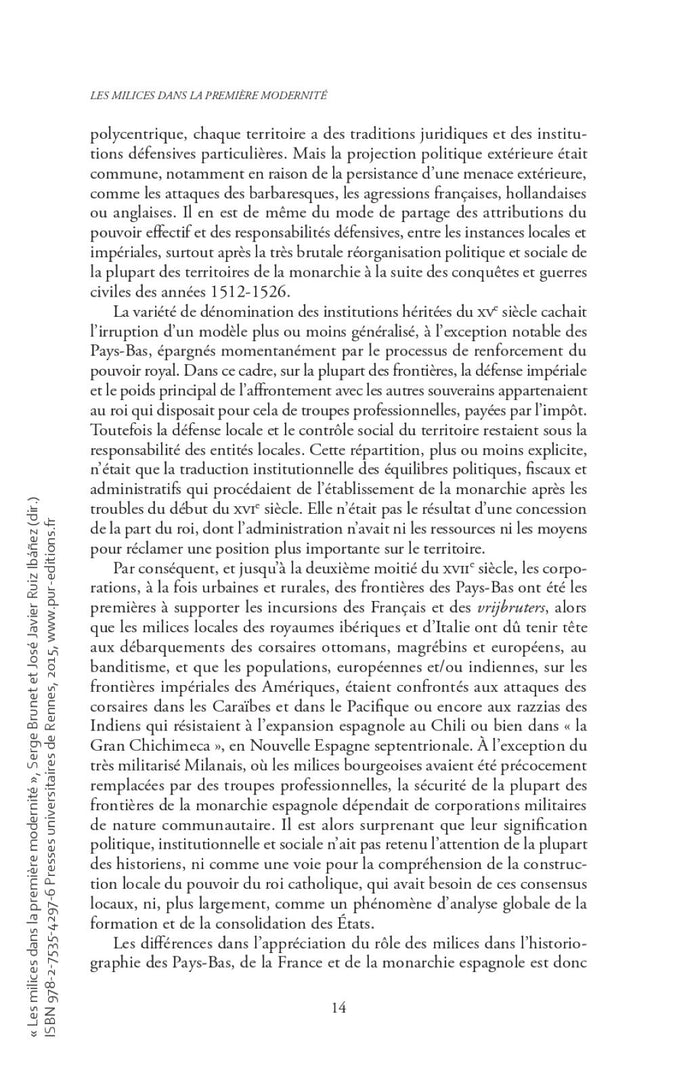 Les milices dans la première modernité