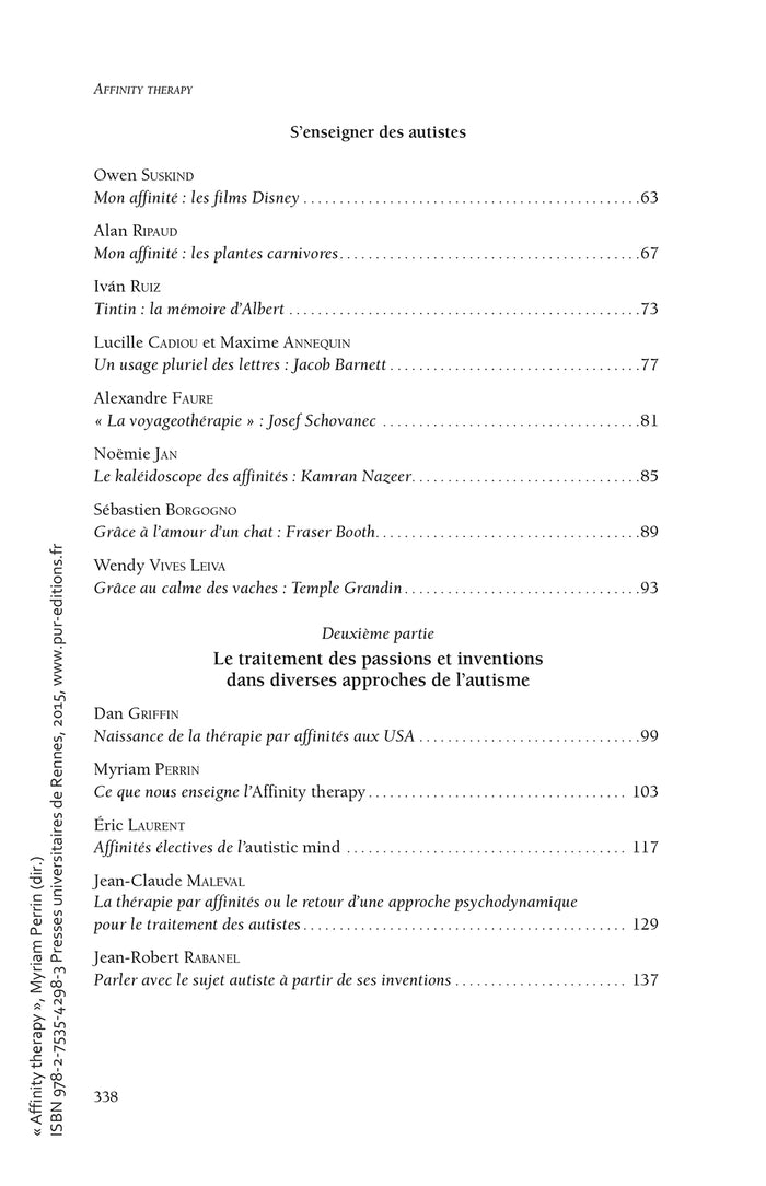 Affinity therapy: nouvelles recherches sur l'autisme