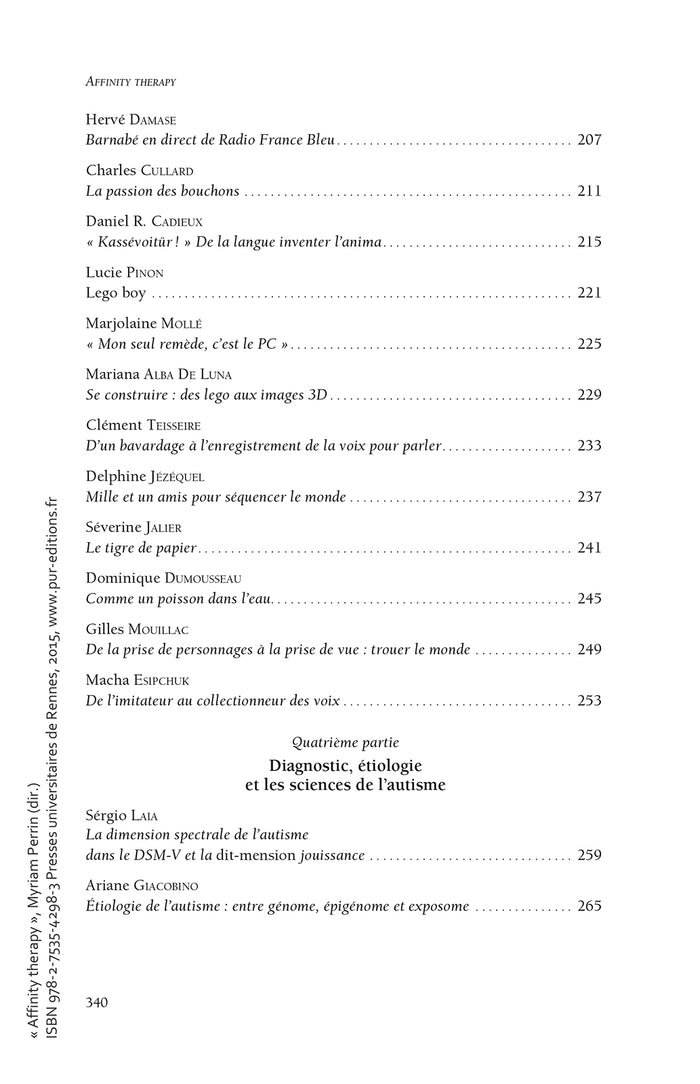 Affinity therapy: nouvelles recherches sur l'autisme