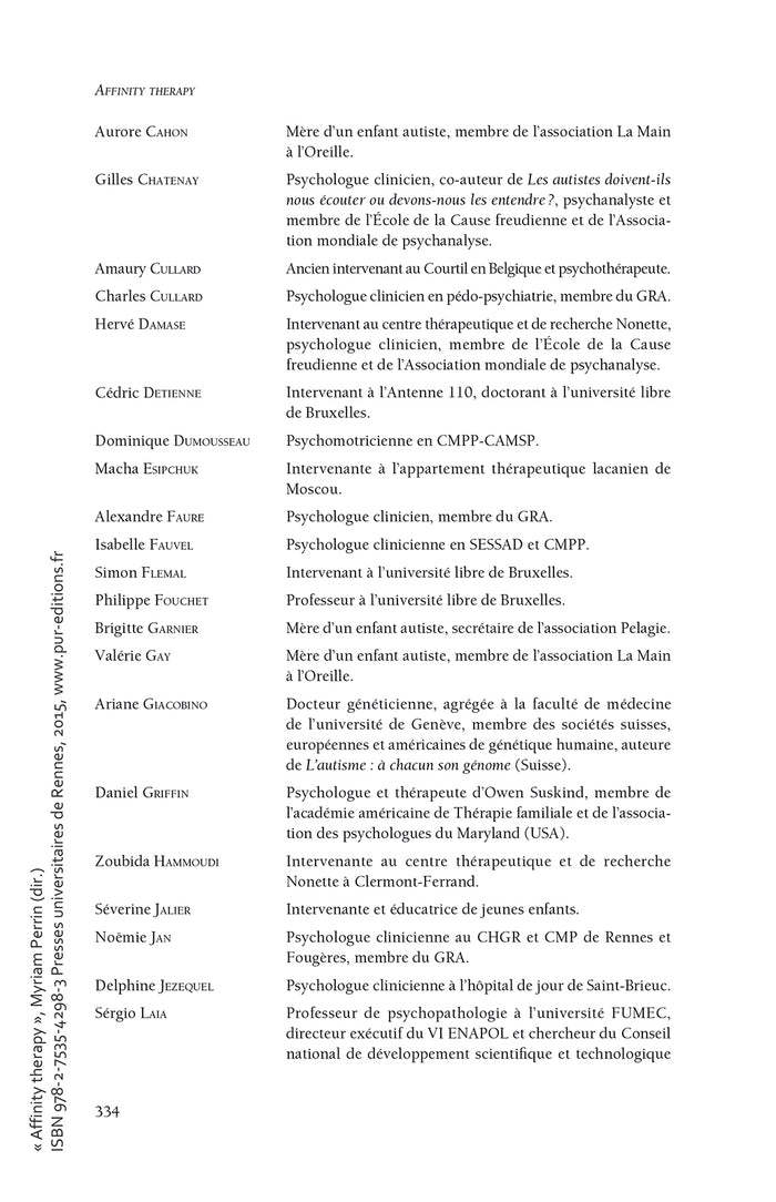 Affinity therapy: nouvelles recherches sur l'autisme