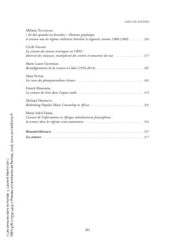 Les censures dans le monde