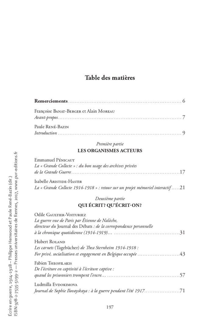 Écrire en guerre 1914-1918