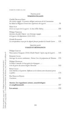 Écrire en guerre 1914-1918