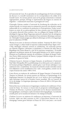 La langue sous le feu