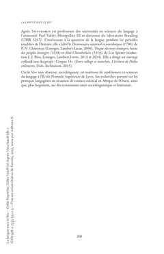 La langue sous le feu