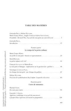 Lorsque le sujet paraît...