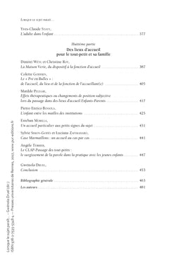 Lorsque le sujet paraît...
