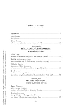 Échanges, passages et transferts à la cour du duc Léopold (1698-1729)