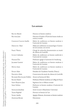 Échanges, passages et transferts à la cour du duc Léopold (1698-1729)