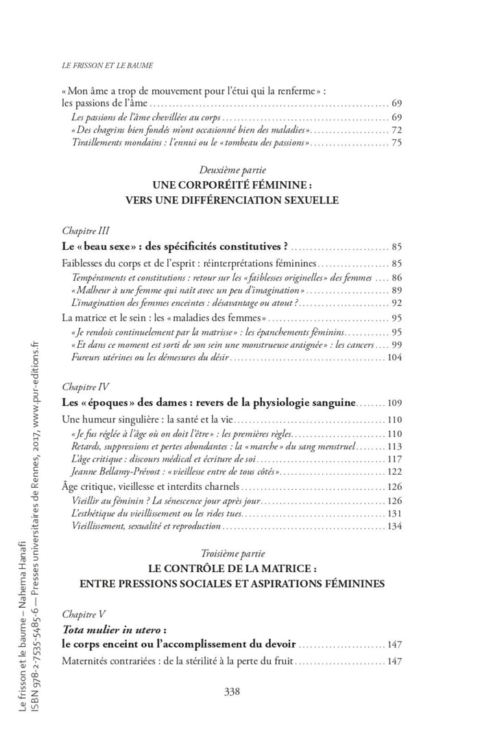 Le frisson et le baume