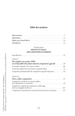 Coopératives et mondes agricoles