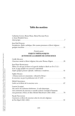 Liberté des consciences et religion