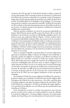 Liberté des consciences et religion