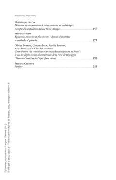 Épidémies, épizooties