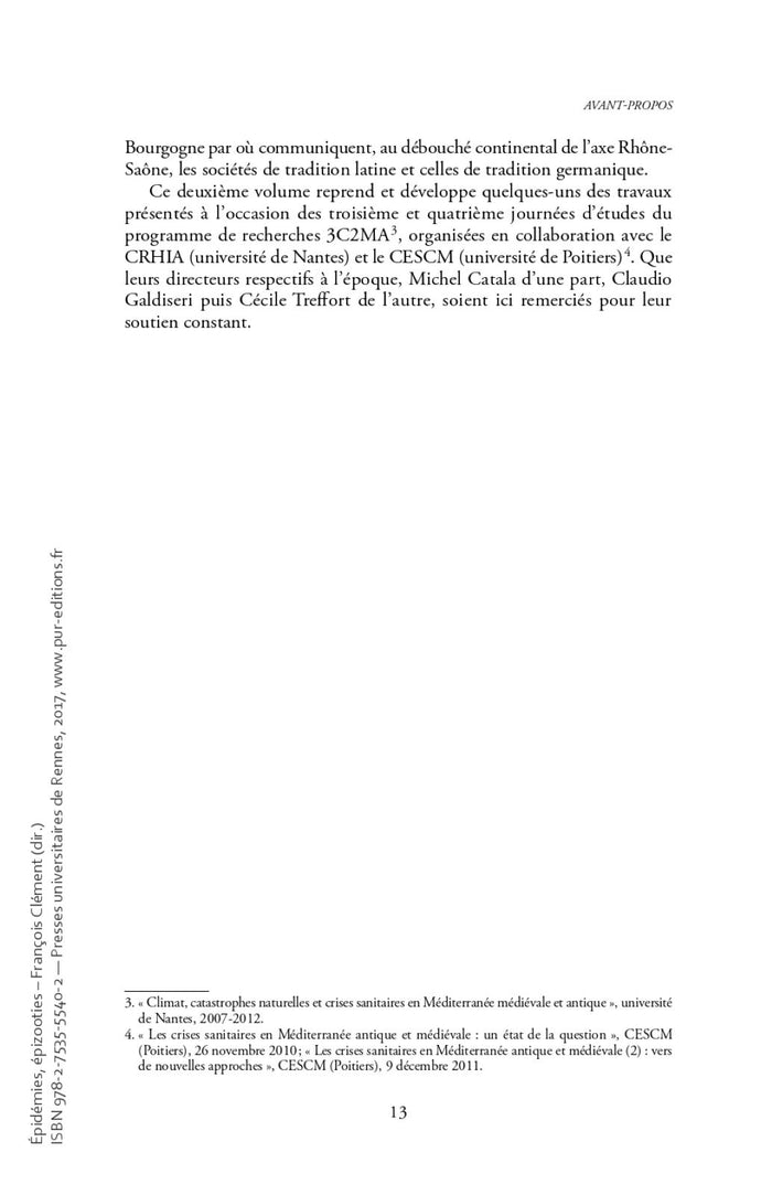 Épidémies, épizooties