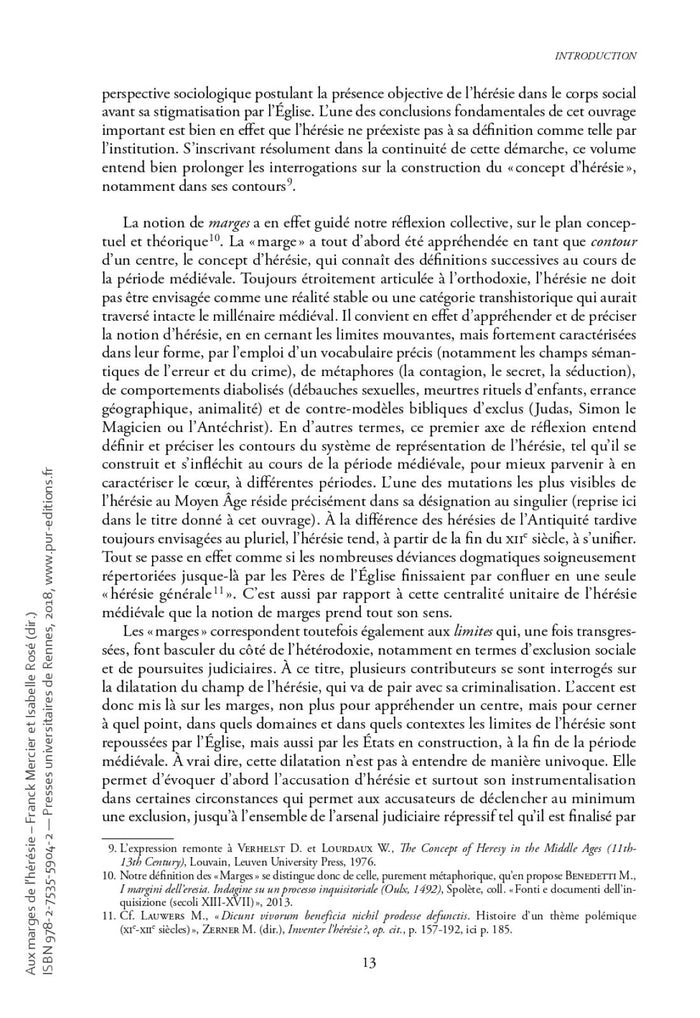 Aux marges de l'hérésie
