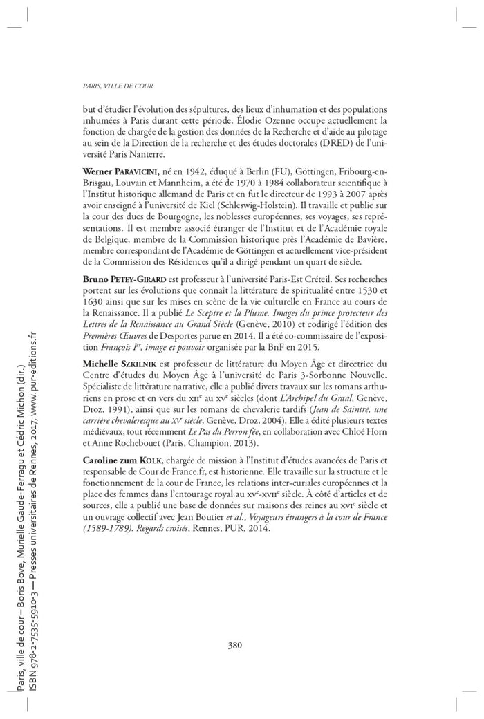 Paris, ville de cour (XIIIe-XVIIIe siècle)