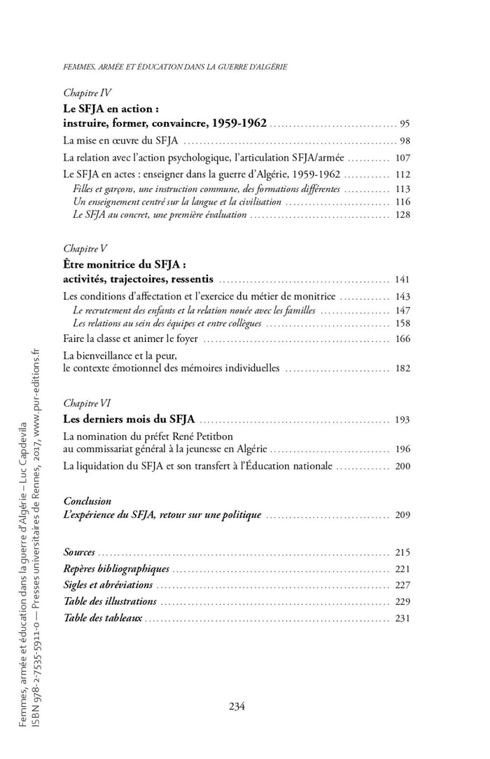 Femmes, armée et éducation dans la guerre d'Algérie