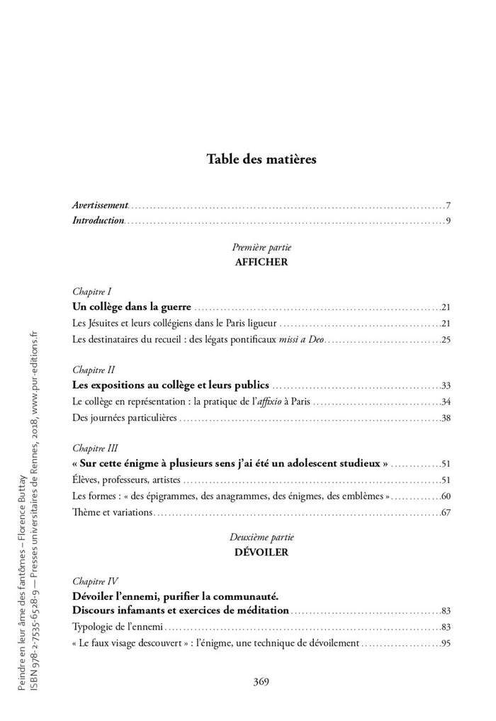 Peindre en leur âme des fantômes