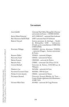 Identité religieuse et minorités