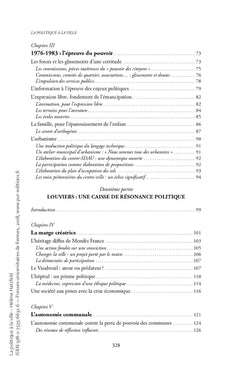 La politique à la ville: Inventions citoyennes à Louviers (1965-1983)