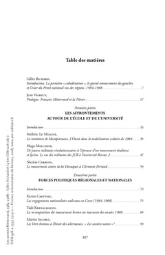 Les années Mitterrand, 1984-1988