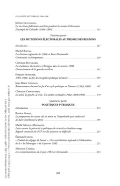 Les années Mitterrand, 1984-1988