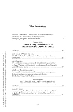 Fin de l'asile ?