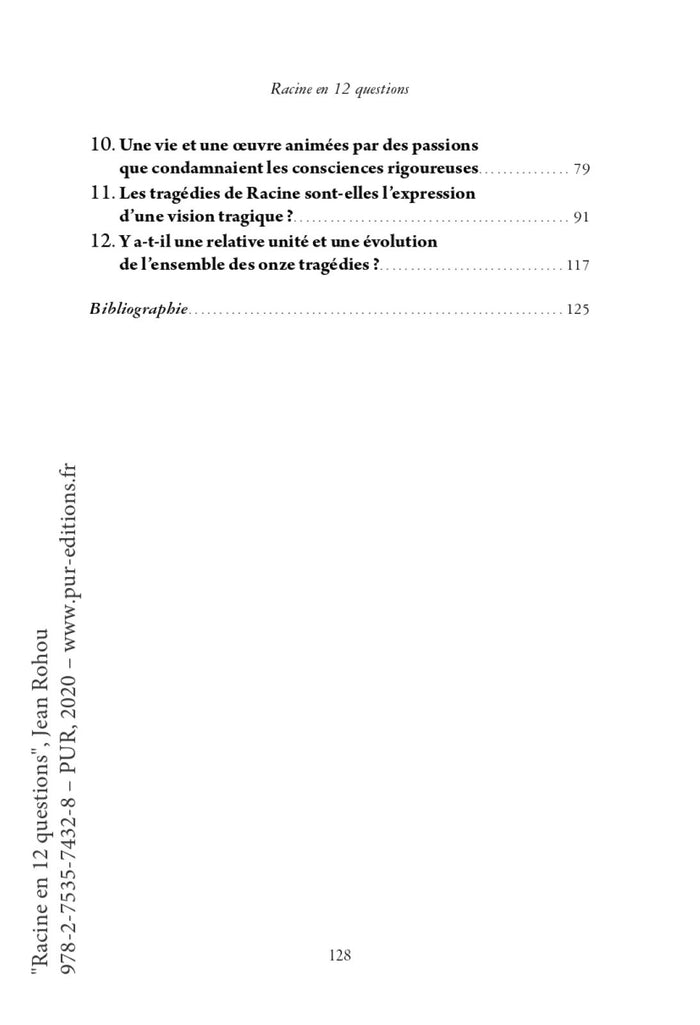 Racine en 12 questions