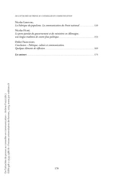 De l'attachée de presse au conseiller en communication