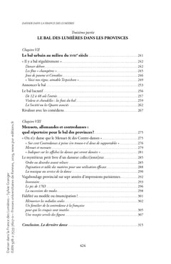 Danser dans la France des Lumières