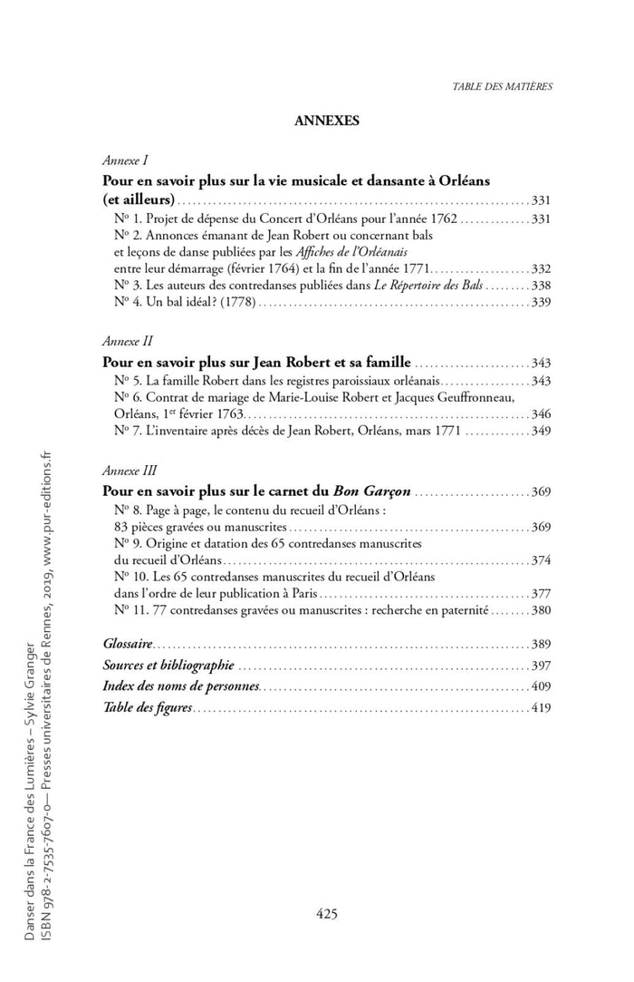 Danser dans la France des Lumières