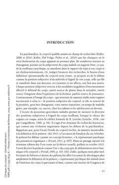 Cliniques du corporel