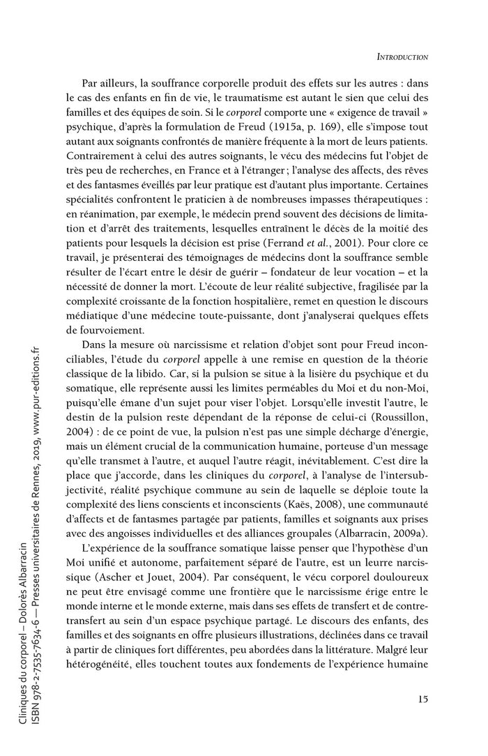 Cliniques du corporel