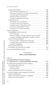 Les structures cliniques
